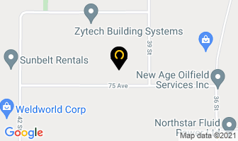 Bert Baxter Transport Ltd in Leduc map