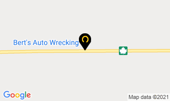 Bert's Auto Wrecking in Kenora, Unorganized map