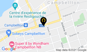 Bert's Music Shop in Campbellton map