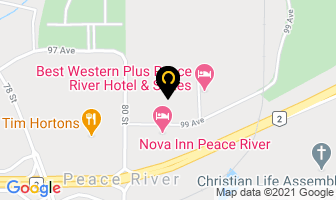 Best Western Plus Peace River Hotel & Suites in Peace River map
