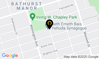 Beth Emeth Synagogue Beth Emeth Bais Yehuda in North York map