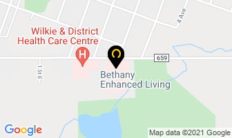 Bethany Enhanced Living in Wilkie map
