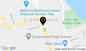 Bethune's Bistro in Gravenhurst map