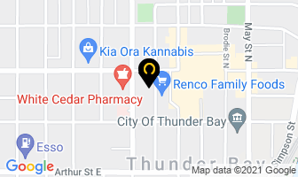Better Health Acupuncture Specialist in Thunder Bay map