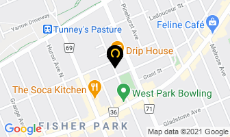 Beyond The Pale Brewing Comp in Ottawa map