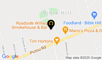 Bible Hill Bowlacade in Truro map