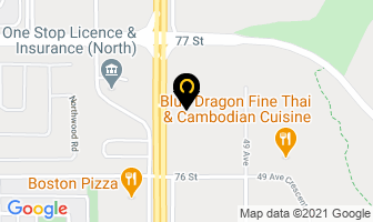 Big Bend Market North in Red Deer map