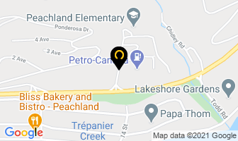 Big E's Bar & Grill in Peachland map