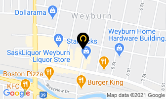 Big Jim's Brew Shop in Weyburn map