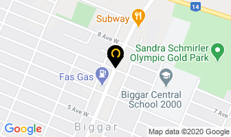 Biggar's Sparkle Carwash in Biggar map