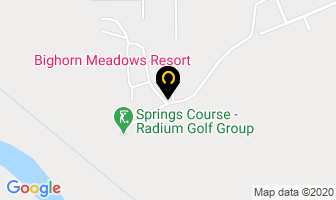 Bighorn Meadows Resort in Radium Hot Springs map