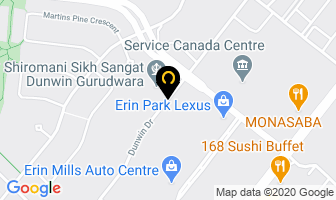 Bill Construction in Mississauga map