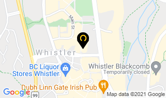 Billabong Whistler in Whistler map