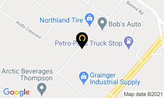 Bills Lock & Key Services in Thompson map