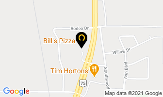 Bill's Pizza in Morris map