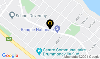 Bilodeau Baril Leeming Architectes in Drummondville map