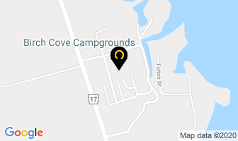 Birch Cove Campgrounds in Kawartha Lakes map