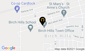 Birch Hills Regional Library in Birch Hills map