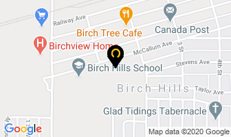Birch Hills Town Office in Birch Hills map