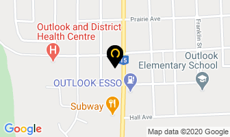 Birds Nest Inn in Outlook map