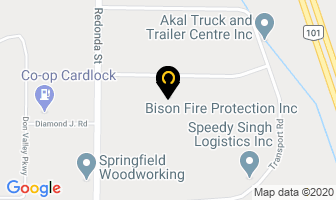 Bison Fire Protection Inc in Winnipeg map
