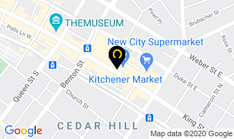 Black & White Barbers in Kitchener map