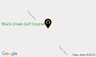 Black Creek Golf Course in Oil Springs map