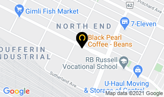 Black Pearl Coffee in Winnipeg map