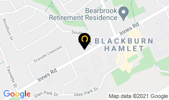 Blackburn Hamlet Massage Therapy in Guelph map