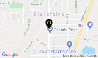 Blackfalds Chiropractic Centre in Blackfalds map