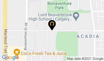 Blackfoot Hockey Assn in Calgary map
