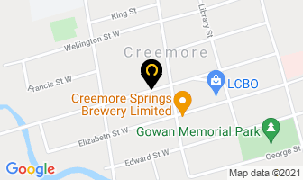 Blacksmith House B&b in Creemore map