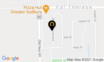 Blade Roofing in Val Therese map