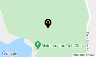 Blairhampton Golf Club in Hamilton map
