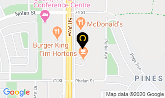 Blend Hair Studio in Red Deer map