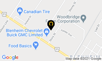 Blenheim Chrysler Limited in Chatham-Kent map