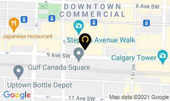 Bloomberg Inc in Calgary map