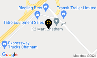 Bloomfield Truck Stop in Chatham-Kent map