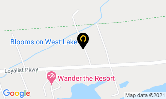Blooms On West Lake in Prince Edward map