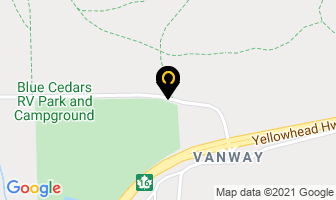 Blue Cedars Rv Park in Prince George map