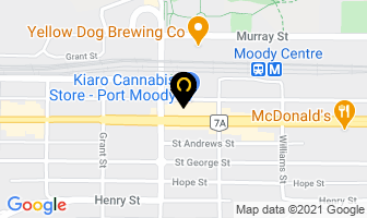 Blue China in Port Moody map