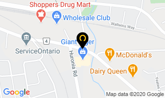 Blue Chip Investigations in Barrie map