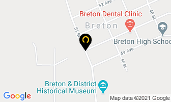 Blue Falls Manufacturing Ltd in Breton map