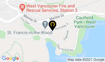 Blue Heron in West Vancouver map