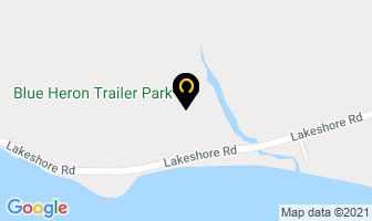 Blue Heron Trailer Park in Amherstburg map