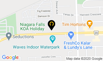 Blue Moon Motel in Niagara Falls map