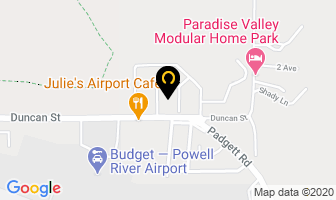 Blue Mountain Mobile Home Park in Powell River map