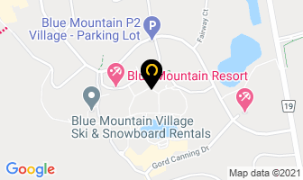 Blue Mountain Resort in The Blue Mountains map