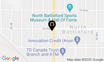 Blue Rentals in North Battleford map