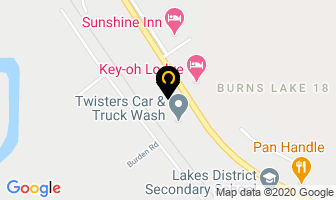 Blue Spruce Mobile Home Park in Burns Lake map